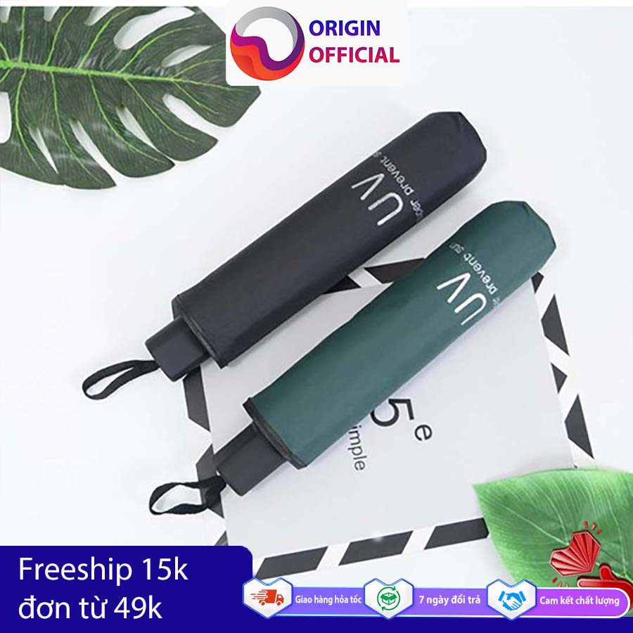 Dù Che Mưa  Gấp Gọn Tiện Lợi - Ô Đi Mưa, Đi Nắng Chống Tia UV Tán Rộng 110cm, Ô 2 Lớp