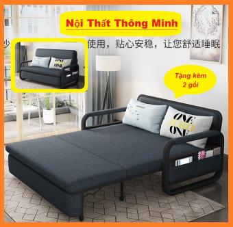 Giường Sofa Gấp Gọn Sofa Giường Đa Năng 1m6 x 1m92 Nệm Bọt Biển Tự Nhiên Khung Thép Cường Lực Giường Sofa Kiêm Ghế Sofa