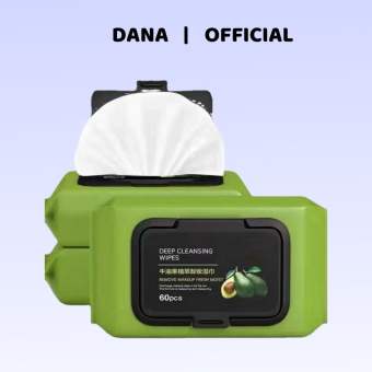 Khăn ướt tẩy trang bơ nội địa trung khăn tẩy trang dịu nhẹ 1 gói 60 tờ DANA