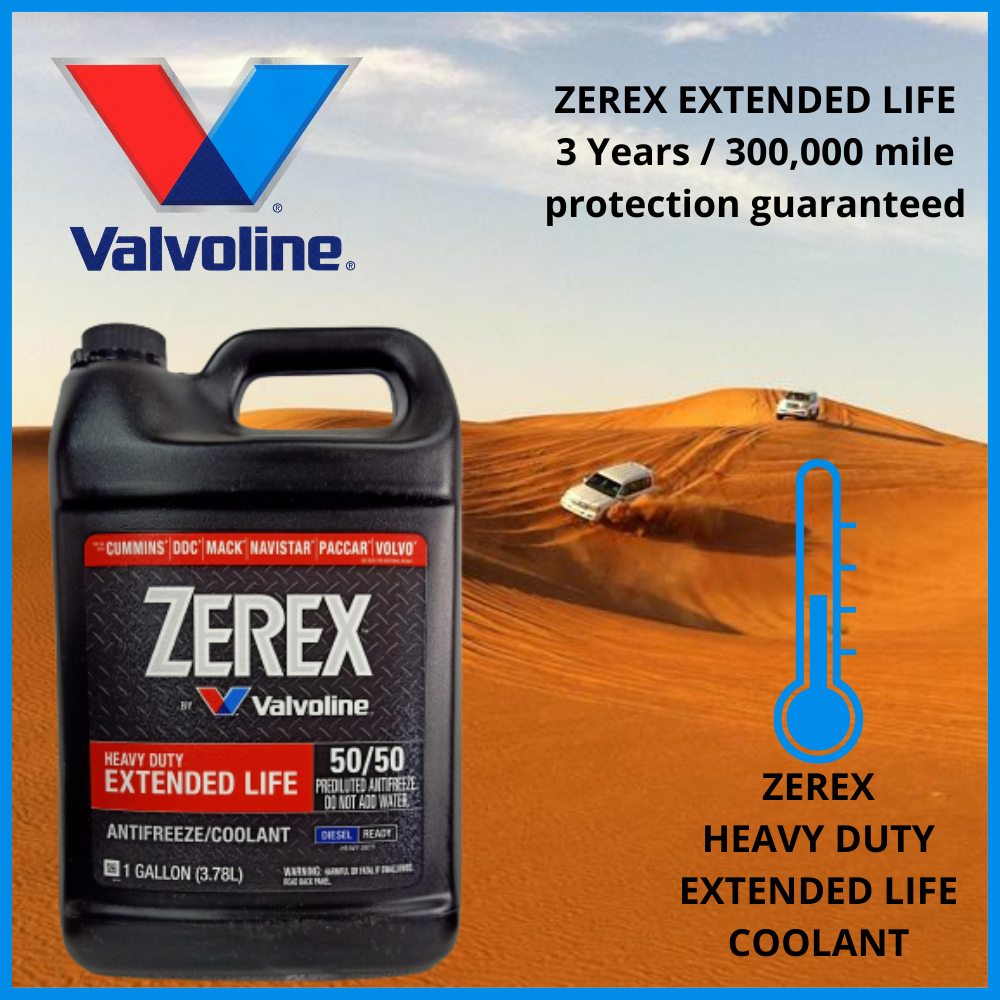 Valvoline USA Zerex Heavy Duty Extended Life Antifreeze / Coolant For
