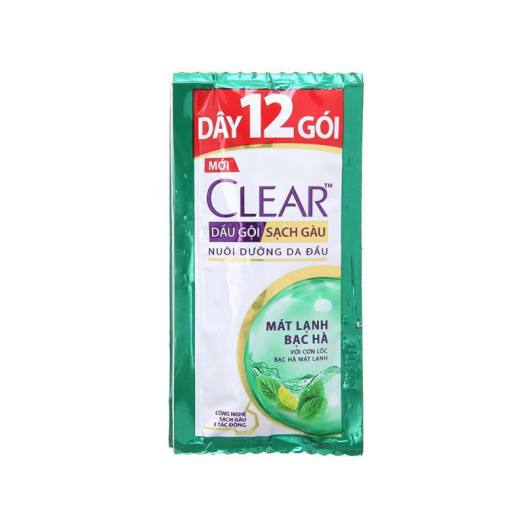 Dầu gội Clear bạc hà dây 14 gói