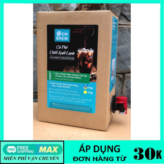 Cà phê chiết xuất lạnh New Brew Cold Brew pha sẵn NewBrew SWEET - Hộp 2 Kg.