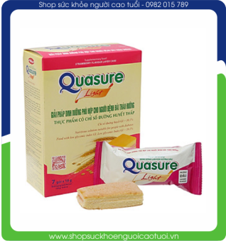 COMBO 5 Túi ngũ cốc dinh dưỡng Diabetcare Nutifoo + 5 Hộp bánh Bông Lan Hương Dâu Quasure Light BIBICA dành cho người bệnh đái tháo đường