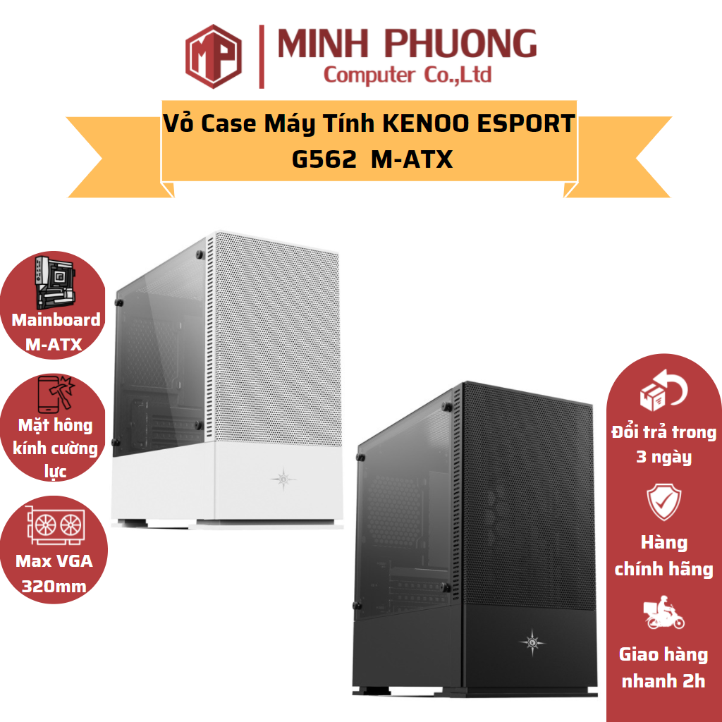 Vỏ case máy tính kenoo esport g562 m-atx