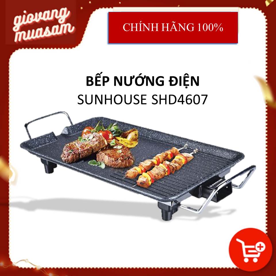 Bếp nướng điện Sunhouse SHD4607 kèm vỉ nướng
