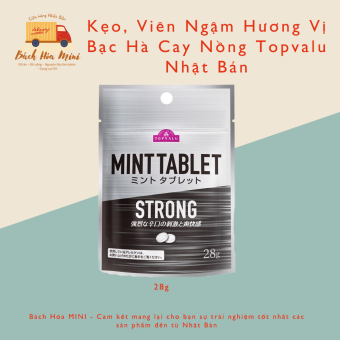 Kẹo, Viên Ngậm Hương Vị Bạc Hà Cay Nồng Topvalu Nhật Bản 35g - Bách Hóa Mini