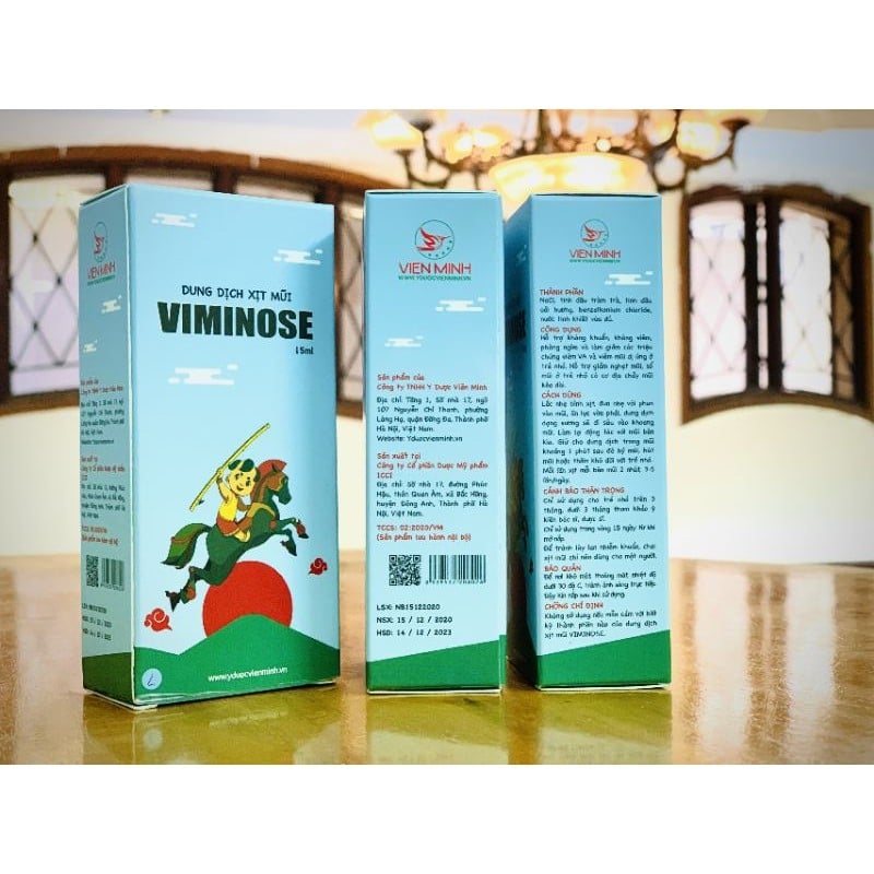Xịt mũi Viminose Viên Minh dùng cho trẻ dưới 2 tuổi