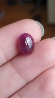 026 - Đá ruby màu mận tím lục yên - Yên Bái