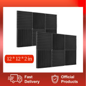 Soundproofing Foam Wall Panels for Theater/Studio Recording - 12pcs