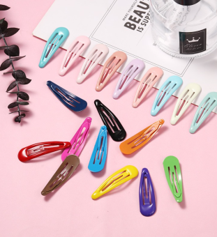 Combo 5 chiếc kẹp tóc, cài tóc nữ Hàn Quốc màu lì trơn mờ hình giọt nước màu kẹo ngọt cho bạn gái SOGA KEPTOC.0016