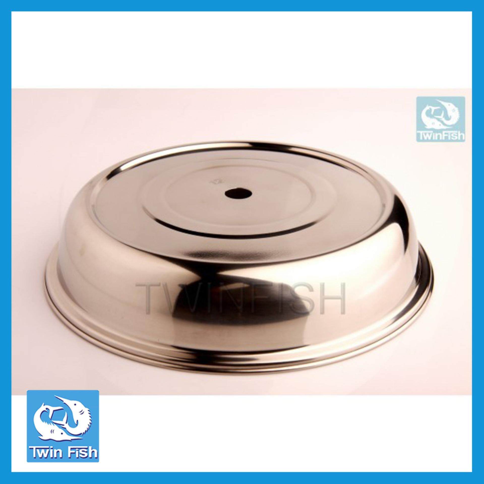 ฝาครอบกลมสเตนเลส มีรูตรงกลาง ขนาด 12 นิ้ว เงางาม แข็งแรง #Twin FishรหัสPCR-S12 ราคา 1,104 บาท*ส่งฟรี