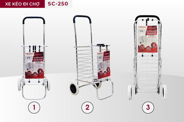 Xe kéo đi chợ đa năng fujihome sc-250