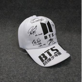 Mũ lưỡi trai Unisex nam nữ Thêu BTS chữ ký 2 màu cá tính thoáng khí - Sudoo