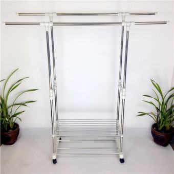 Giá phơi đồ Inox 2 tầng tiện dụng