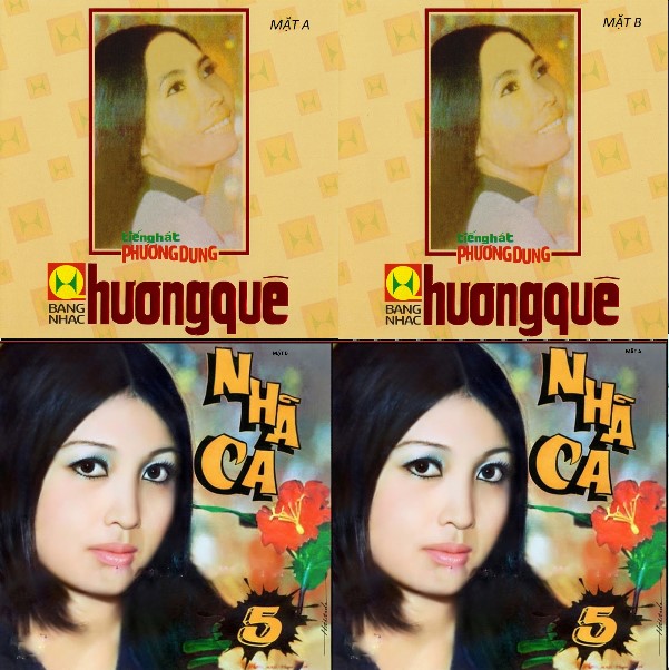 Bộ 4 Đĩa CD hương quê 1 , nhã ca 5 nhạc trước 1975 được thu từ băng cối có 2 mặt A & B thời gian 45 phút 1 cd