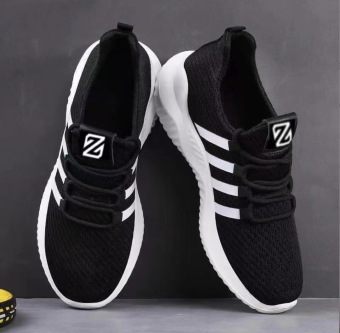 Xả Hàng Giày Thể Thao Nam Sọc Trắng Năng Động