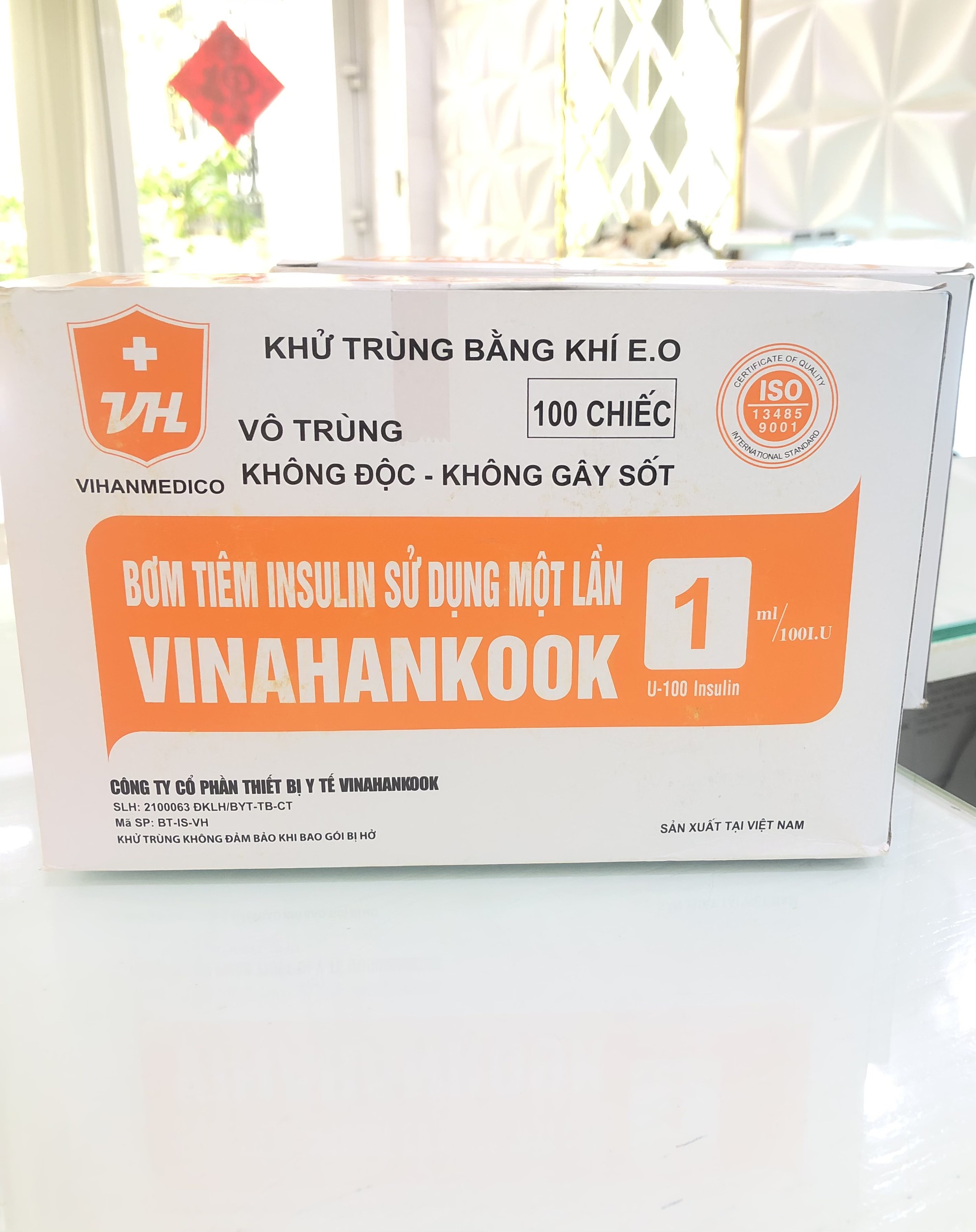 Bơm Kim Tiêm Tiểu Đường Insullin Vinahankook 1CC
