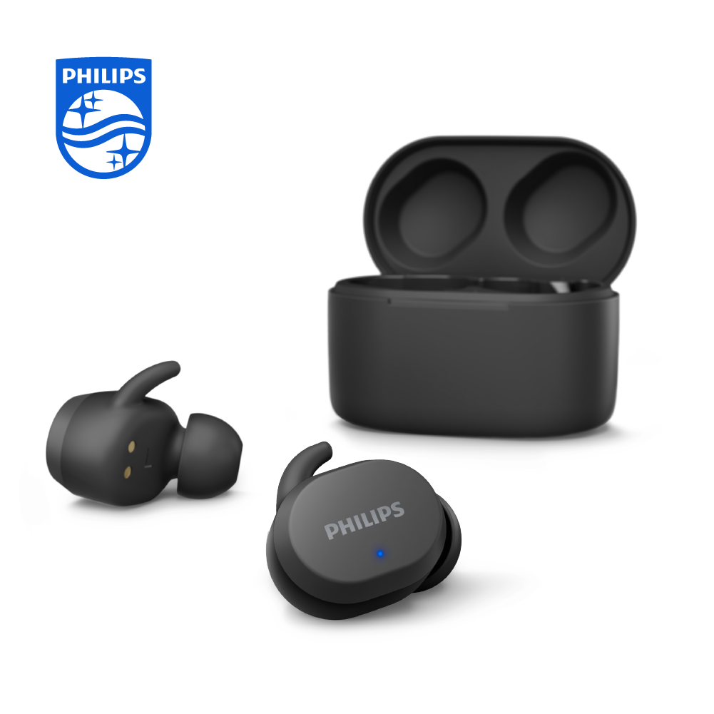 philips taut102 tws earphones black