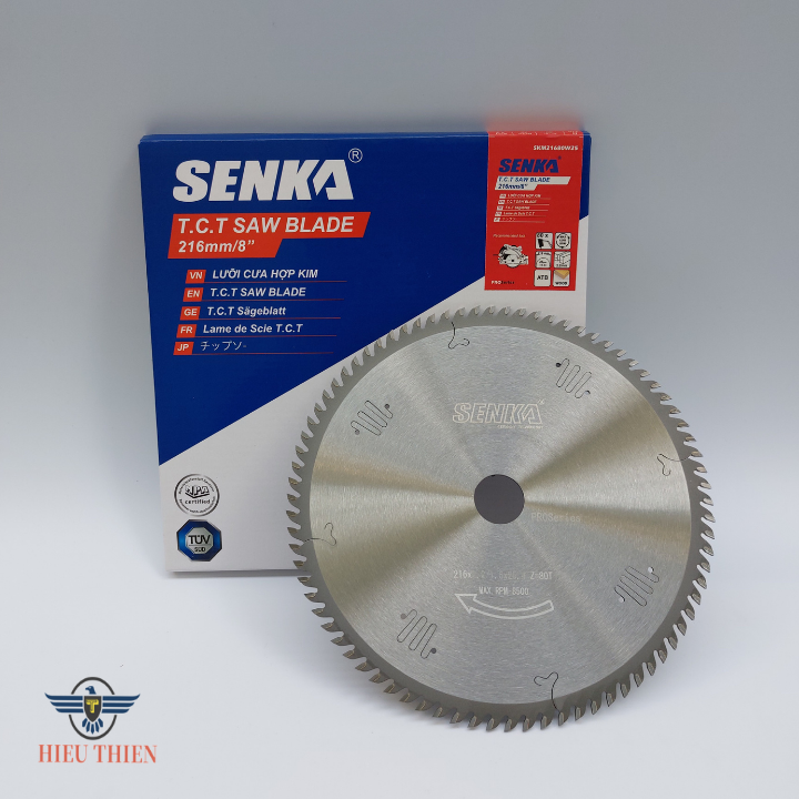 Lưỡi cưa gỗ 216mm 80 răng hợp kim SENKA