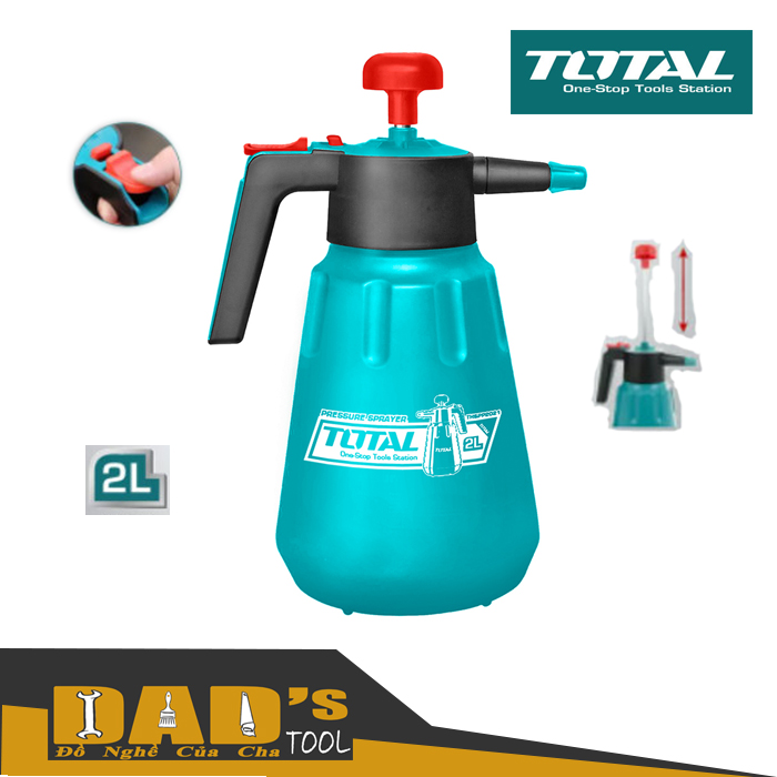 Bình xịt phun tưới áp lực 2 lít - total thspp2021