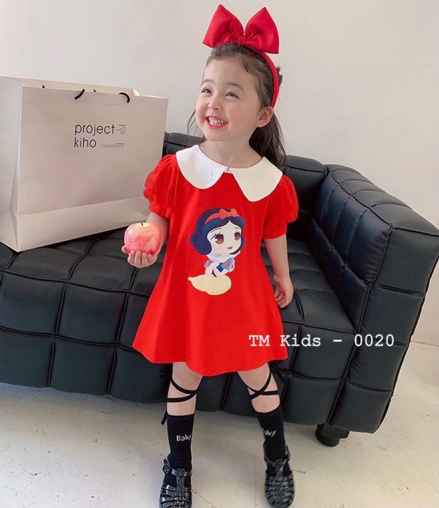 Váy cho bé gái từ 8kg đến 20kg siêu xinh - đầm bé gái họa tiết công chúa công chúa cao cấp từ 1 tuổi đến 5 tuổi - Váy cho bé gái mùa hè chất cotton thoáng mát , họa tiết dễ thương