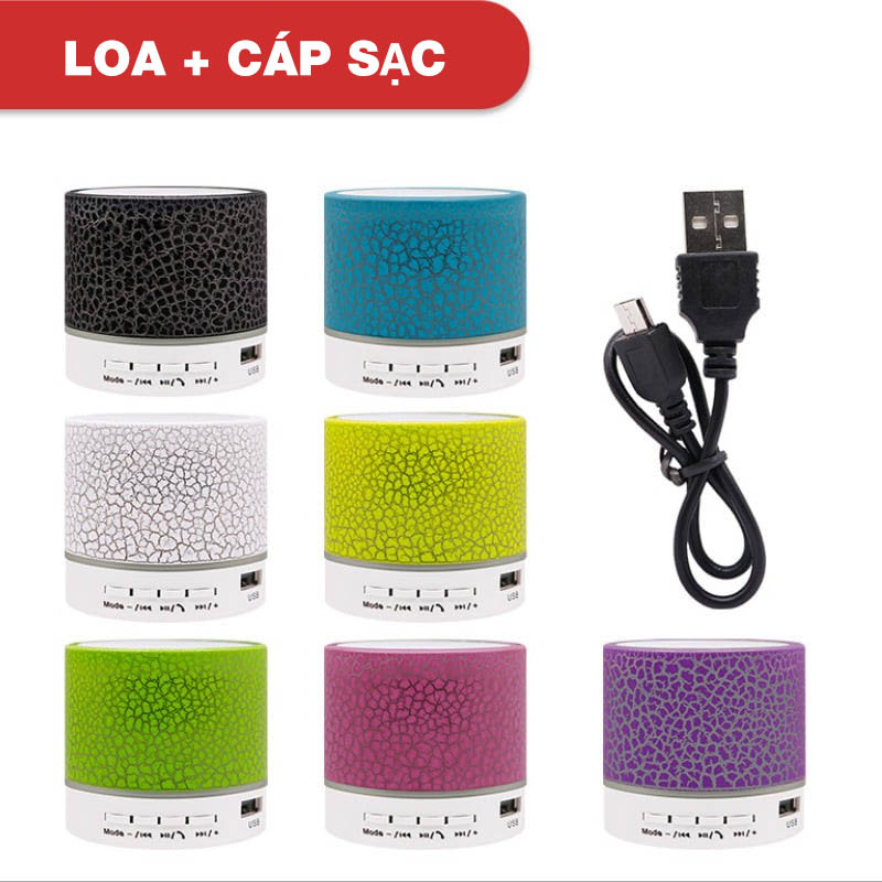 Loa mini Bluetooth nháy theo nhạc (RẺ MÀ CHẤT)Loa Mini Bluetooth Led Nháy Theo Nhạc, Loa mini Bluetooth, Loa di động có đèn led, Loa mini