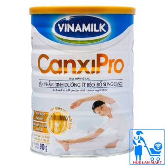 Sữa Bột Vinamilk Canxi Pro Hộp 900g (Sản phẩm dinh dưỡng ít béo, bổ sung Canxi)