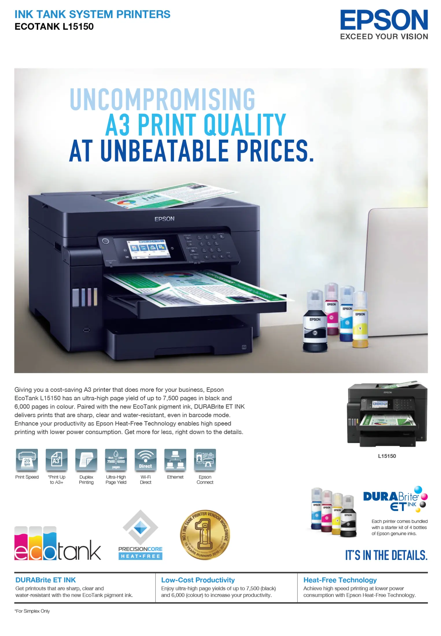 epson l15150 specification