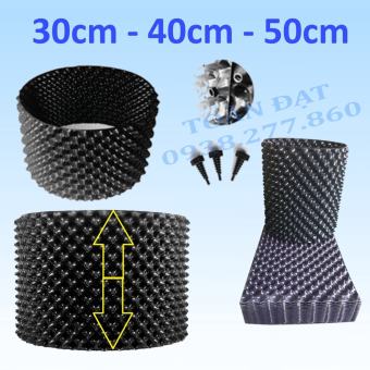 Bầu ươm cây V6 cao 40cm dài 5m-50m, tặng ốc vít#chautrongcaythongminh#