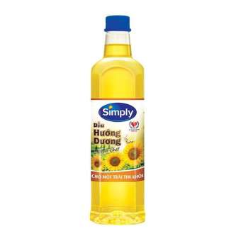 Dầu hướng dương chai  Simply chai 1L