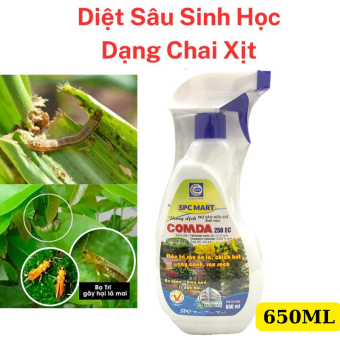 Chế Phẩm Trừ Sâu Sinh Học 650ML - Dạng Xịt - Trị Sâu Ăn Lá, Rầy, Rệp Sáp, Bõ Trĩ, Bọ Xít, Rầy Xanh