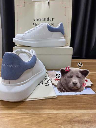 Giầy mcqueen gót xanh