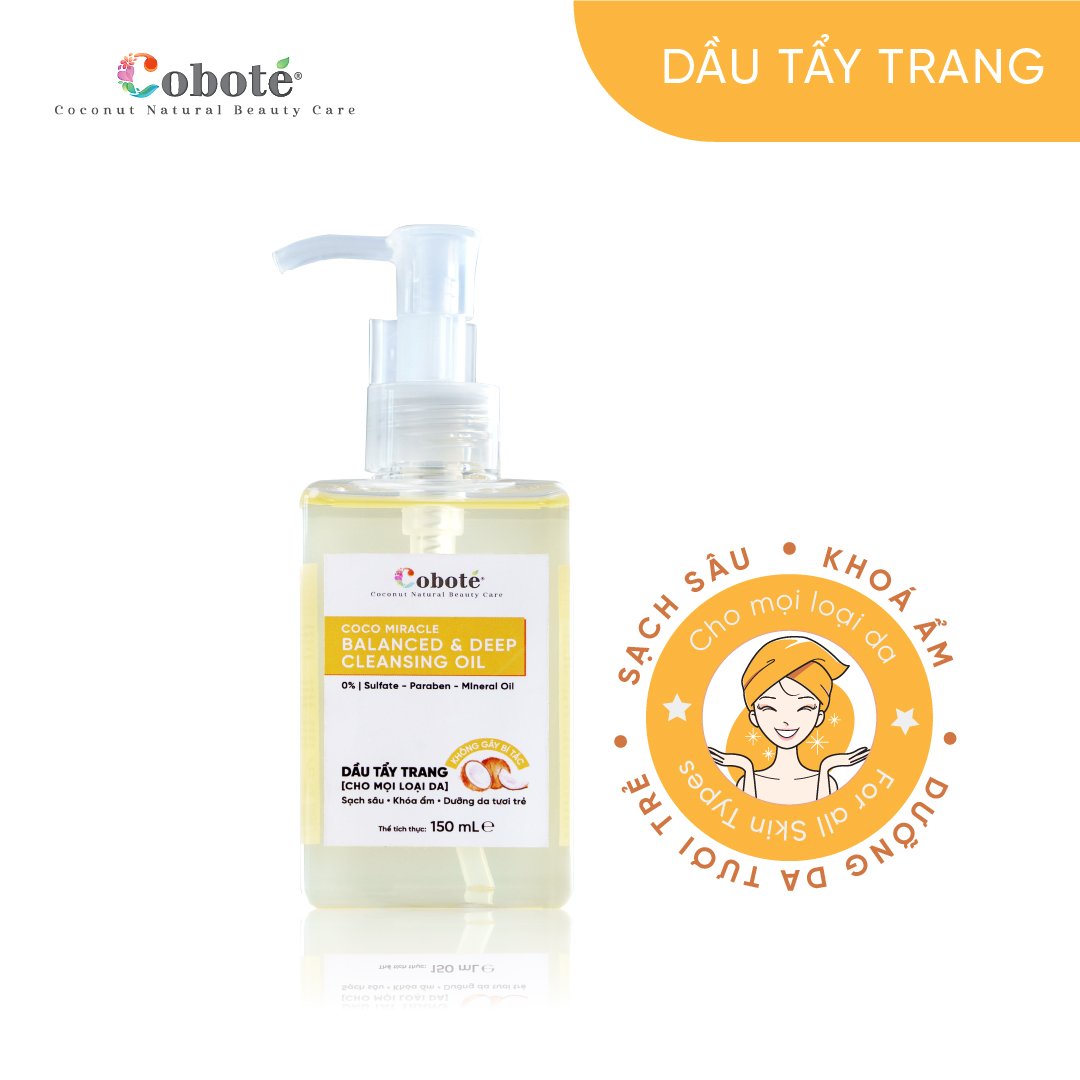 Dầu tẩy trang & làm sạch sâu Coboté