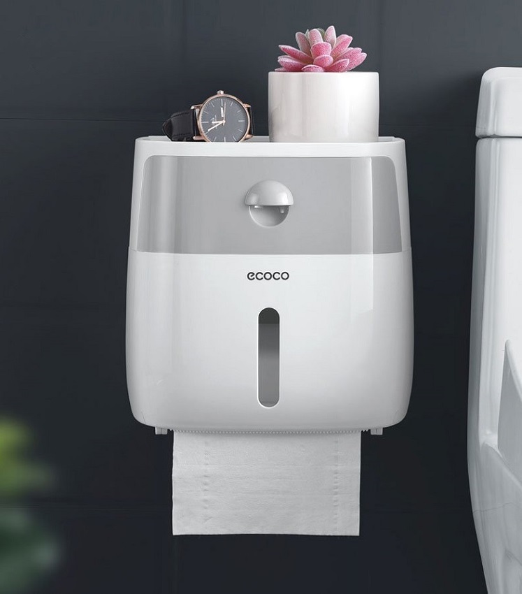 Hộp đựng Giấy Vệ Sinh ECOCO Cao cấp 2 tầng - Đa năng, Sang trọng, Tiện dụng