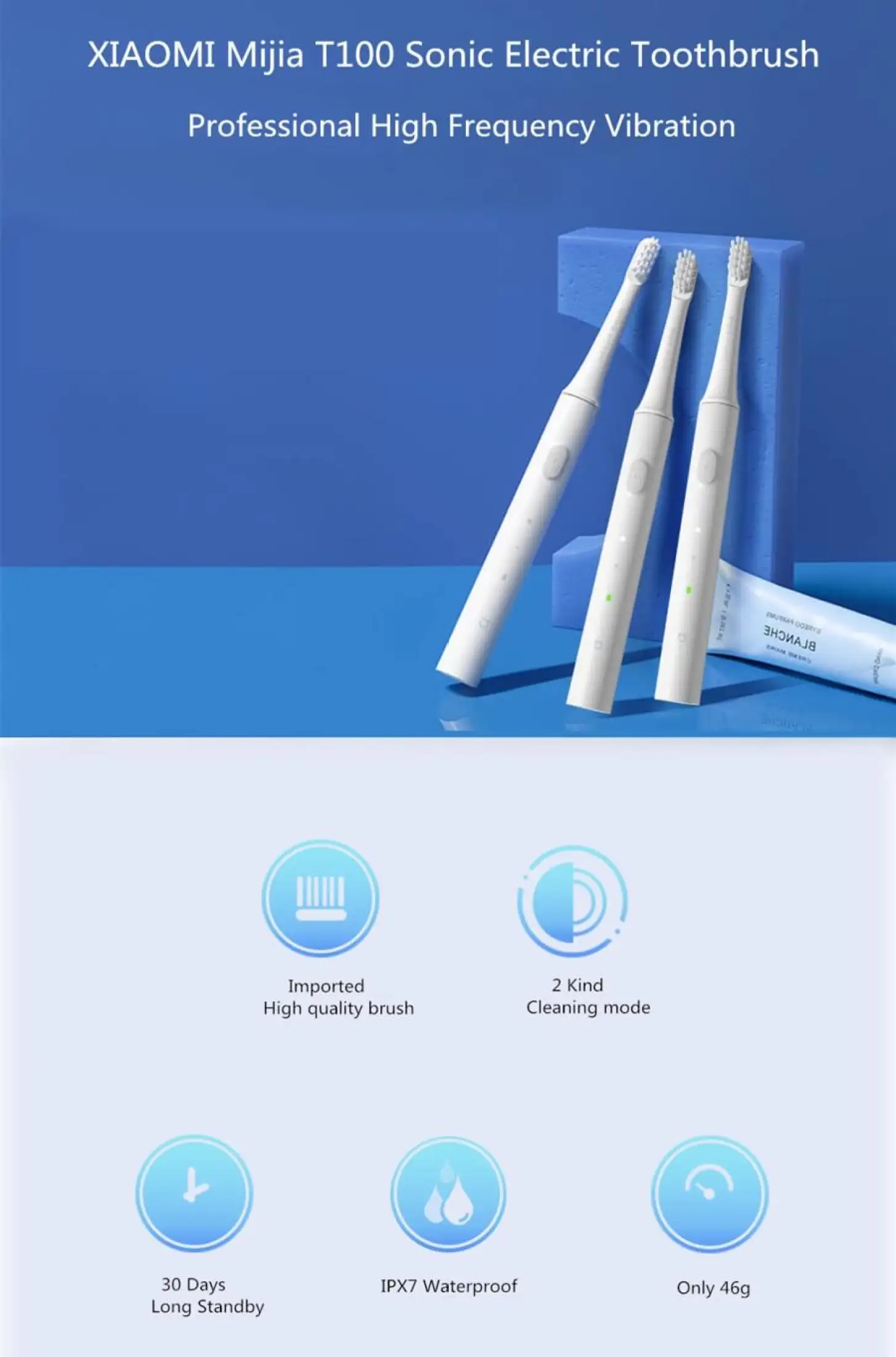 mi electric toothbrush t100