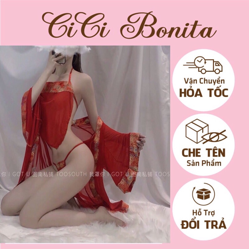 Set áo yếm+choàng cosplay cổ trang Trung Quốc CP24