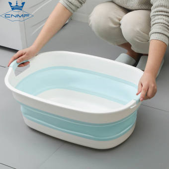 CNMF Bồn Giặt Gấp Gọn Bồn Tắm Em Bé Siêu Lớn Bồn Rửa Chân Bằng Nhựa Hình Chữ Nhật Gia Dụng