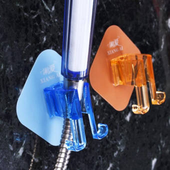 Giá đỡ vòi sen không cần đục lỗ,Móc treo đồ bằng nhựa nhiều màu sắc , Giao màu ngẫu nhiên