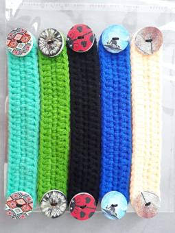 Combo 5 tai giả đeo khẩu trang bằng len chống vết hằn đỏ lỗ tai, giúp đeo khẩu trang êm tai