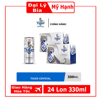 Thùng 24 Lon Bia Tiger Crystal 330ml