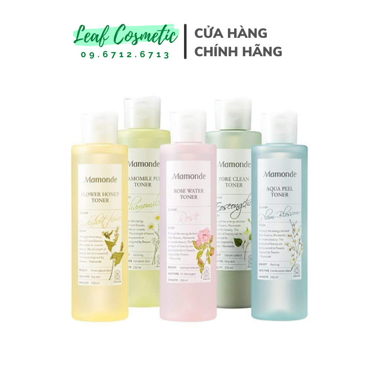 Nước hoa hồng Mamonde Rose Water /Pore Clean/ Aqua Peel /Chamomile Pure/ Flower Honey | Toner Mamonde
