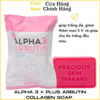 soap xà phòng tắm trắng da body alpha 3+ plus arbutin 80g thái lan