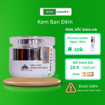 Kem Ban Đêm GiMi Luxury Hàn Quốc  (Gennerating Cream 30g) Mờ Nám & Tàn Nhan (Date 2023-2026))