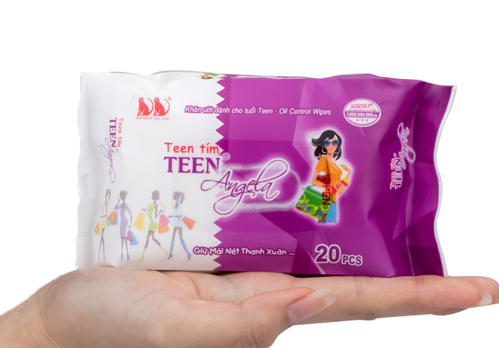 Khăn ướt tuổi teen Angela