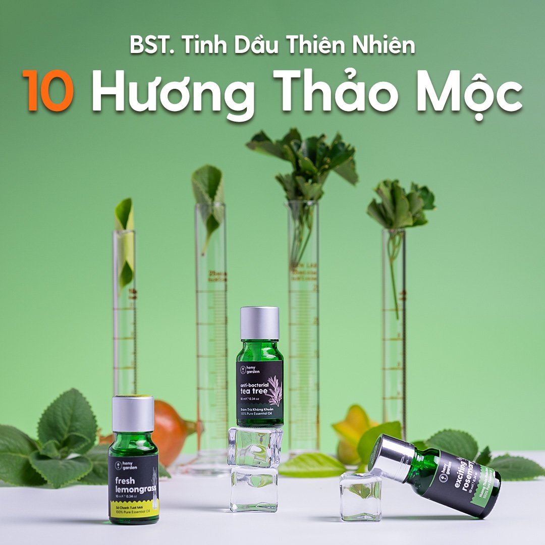 Tinh Dầu Thơm Phòng Nhóm Thảo Mộc Heny Garden