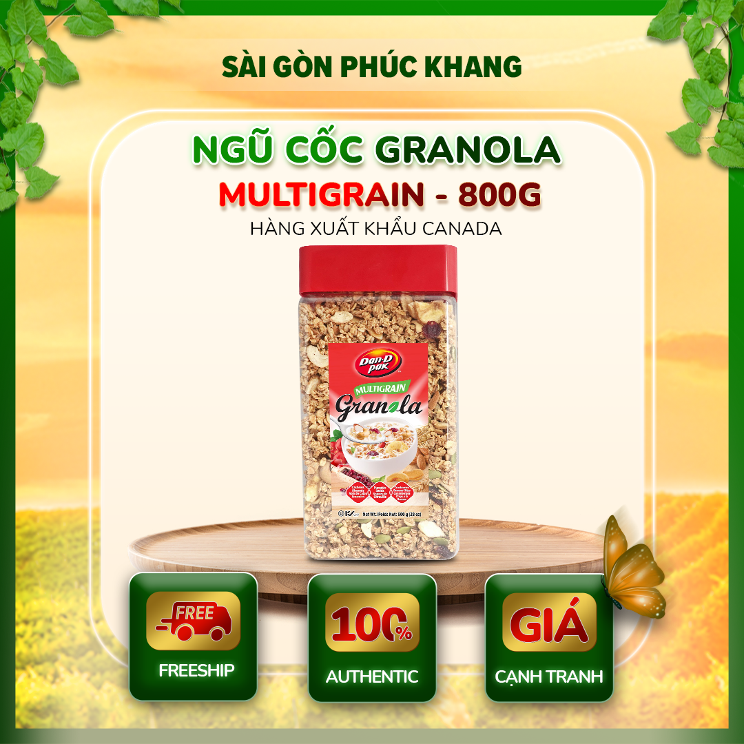 Granola Multigrain hàng xuất khẩu Dan D Pak 800gr
