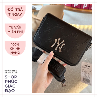 Túi MLB đeo chéo 2 ngăn cao cấp. Sẵn 6 mầu như ảnh.  Size 18cm 2 ngăn Logo thêu NY