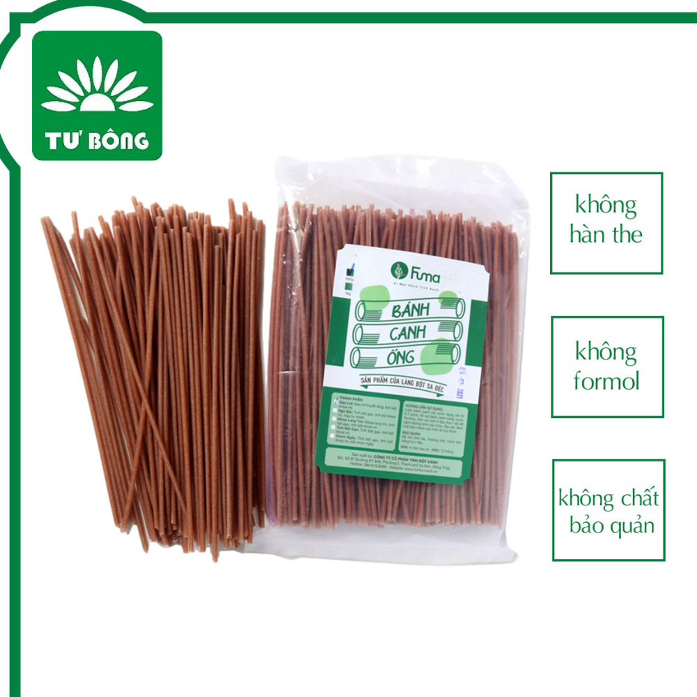 Bánh canh ống gạo lứt Fuma - Gói 500g - sản phẩm của làng bột truyền thống Sa Đéc