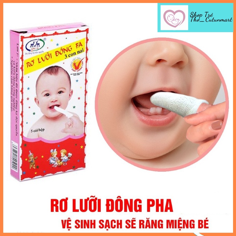Rơ lưỡi, gạc rơ lưỡi xỏ ngón Đông Fa