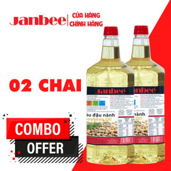 Combo 2 Chai Dầu Đậu Nành Janbee 2 Lít
